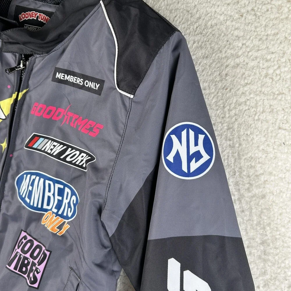 Members Only Jacket Youth Medium Looney Tunes Lola Bunny Racing Love Graphic